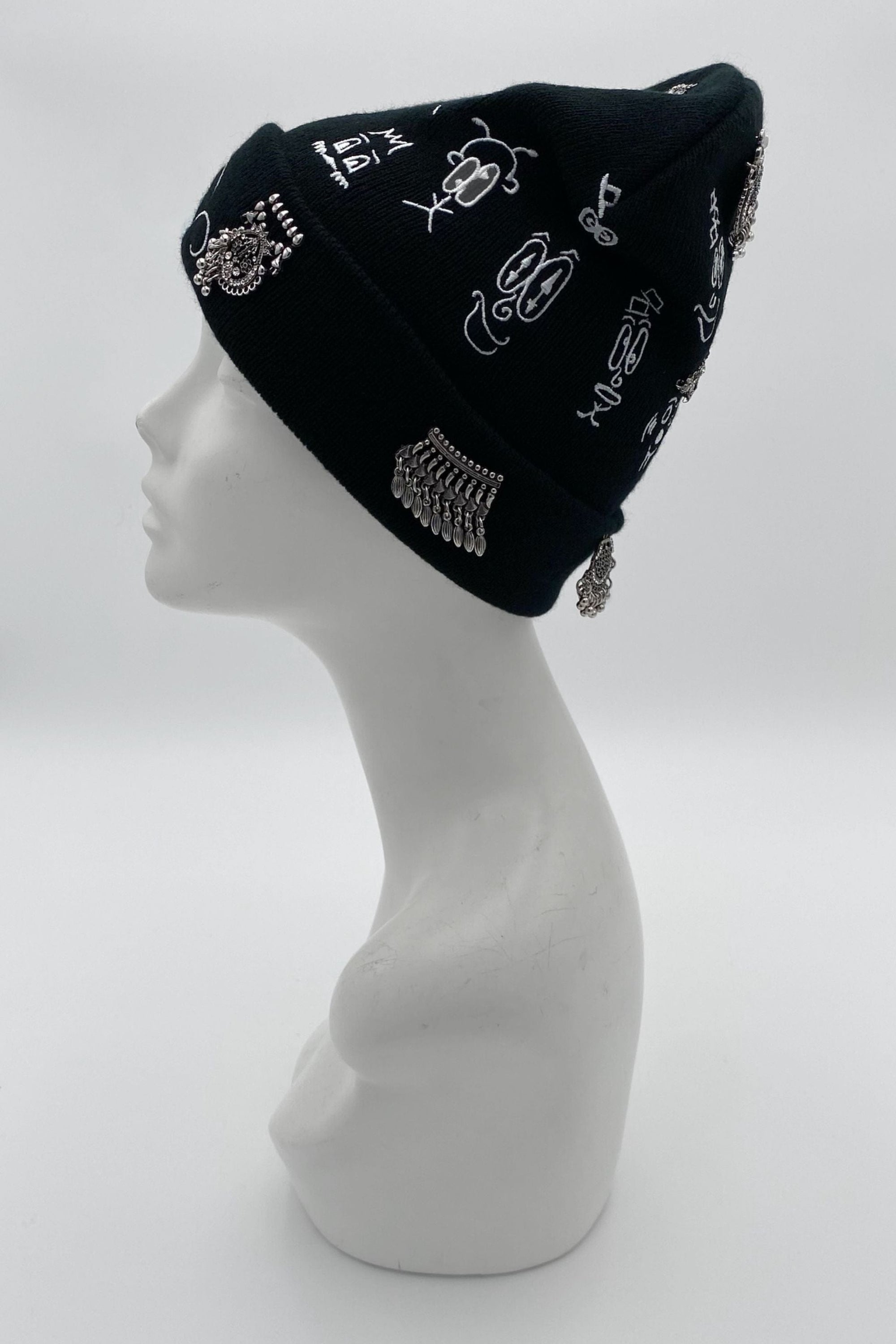 Doodleverse Beanie Black Badass Beanie