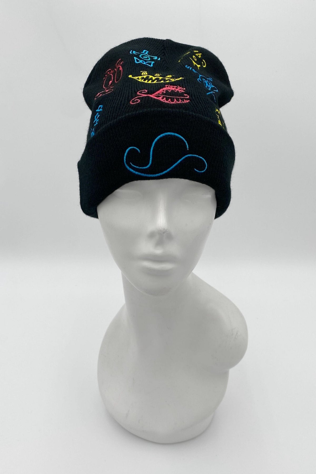 Doodleverse Beanie Black Doodle Beanie in Primary