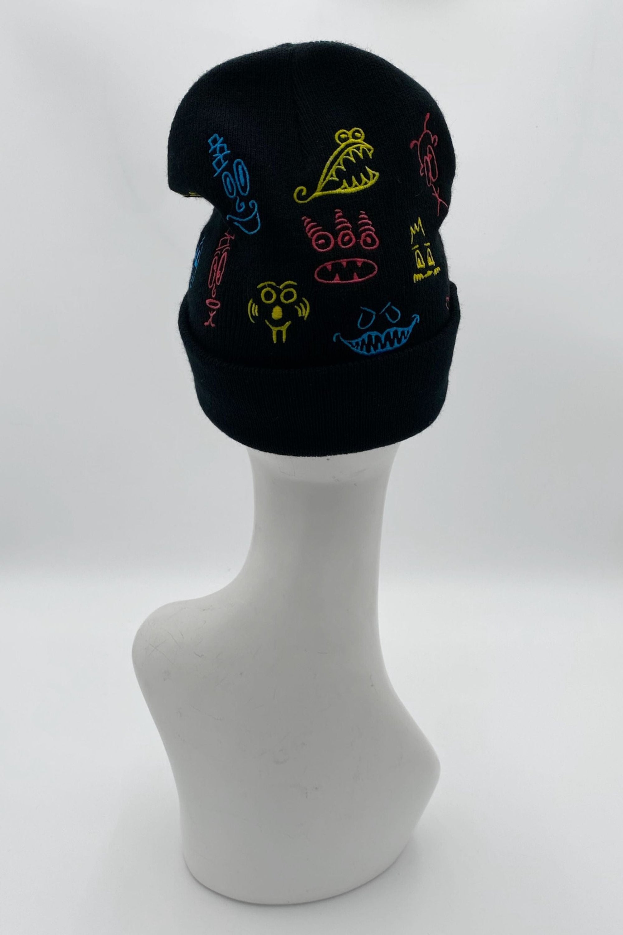 Doodleverse Beanie Black Doodle Beanie in Primary