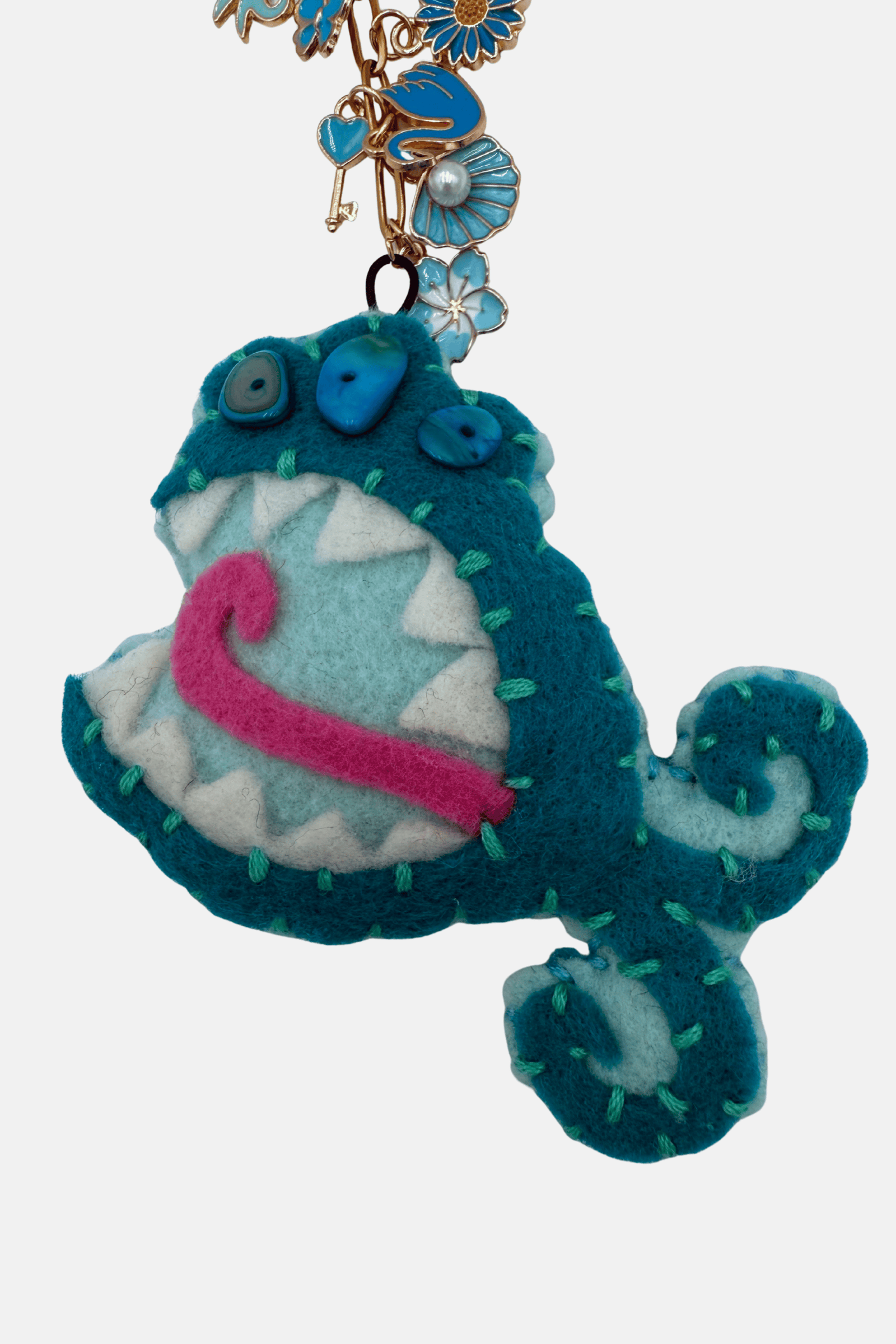 Doodleverse Blue Chomp Ladoodle Keychain