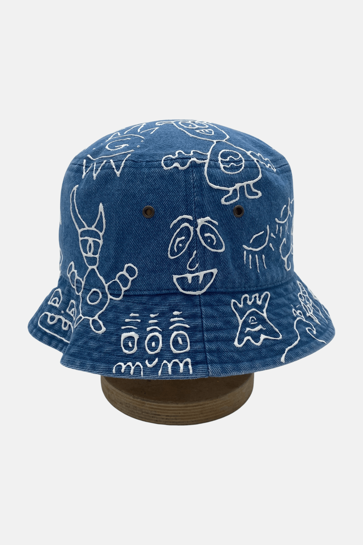 Doodleverse Bucket Hat Doodle Monsters Denim Bucket Hat