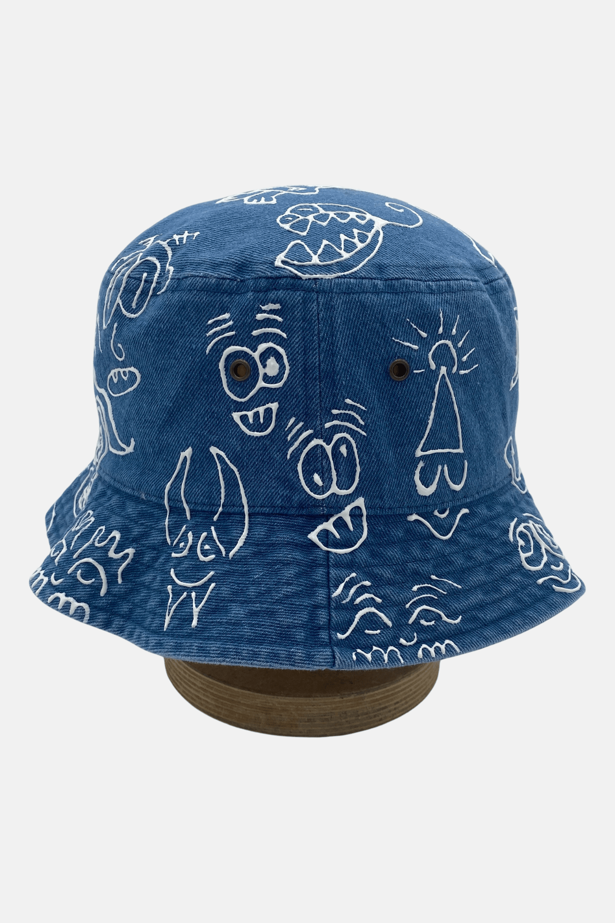 Doodleverse Bucket Hat Doodle Monsters Denim Bucket Hat