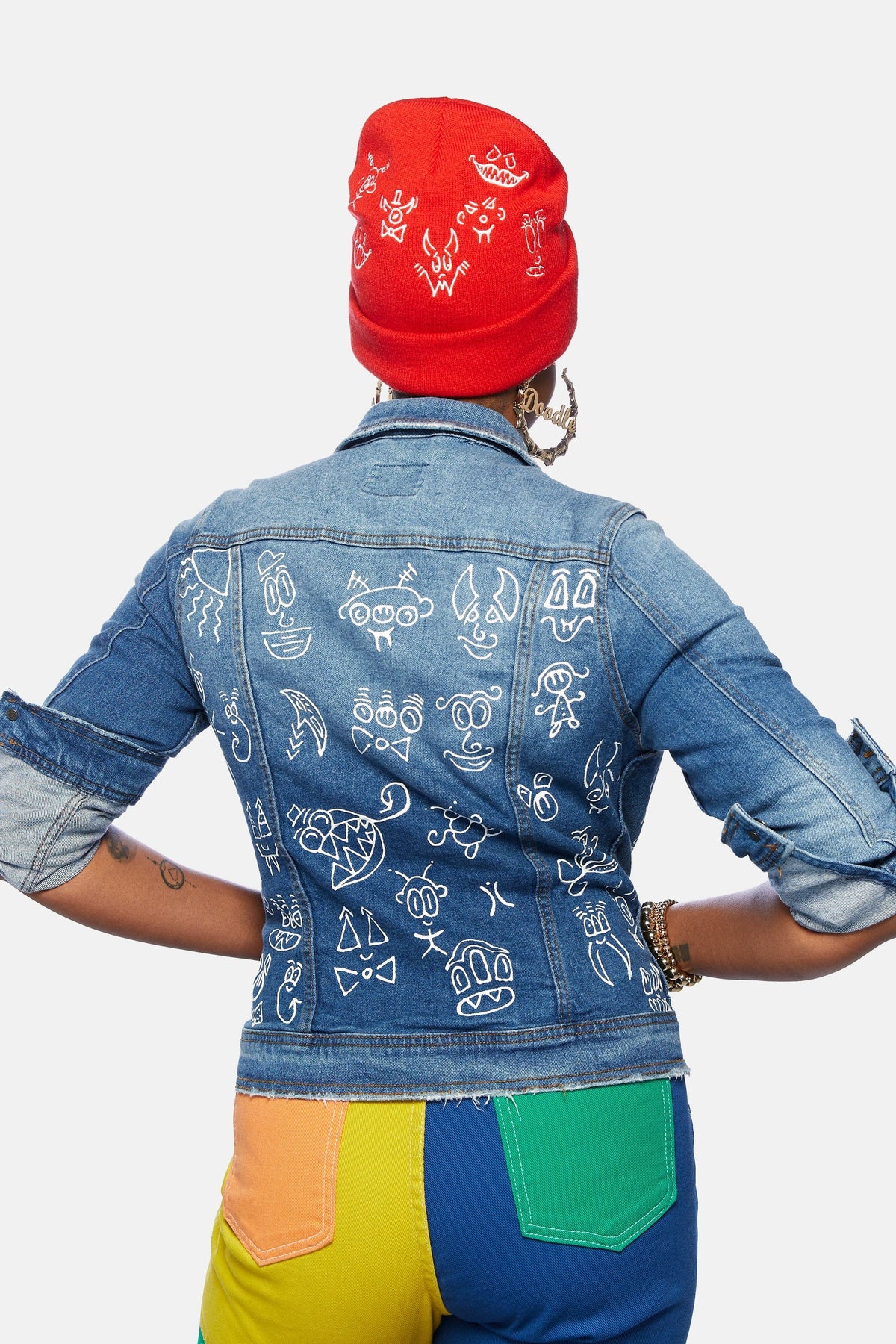 Doodleverse Jacket Blue Doodleverse Jacket in Denim