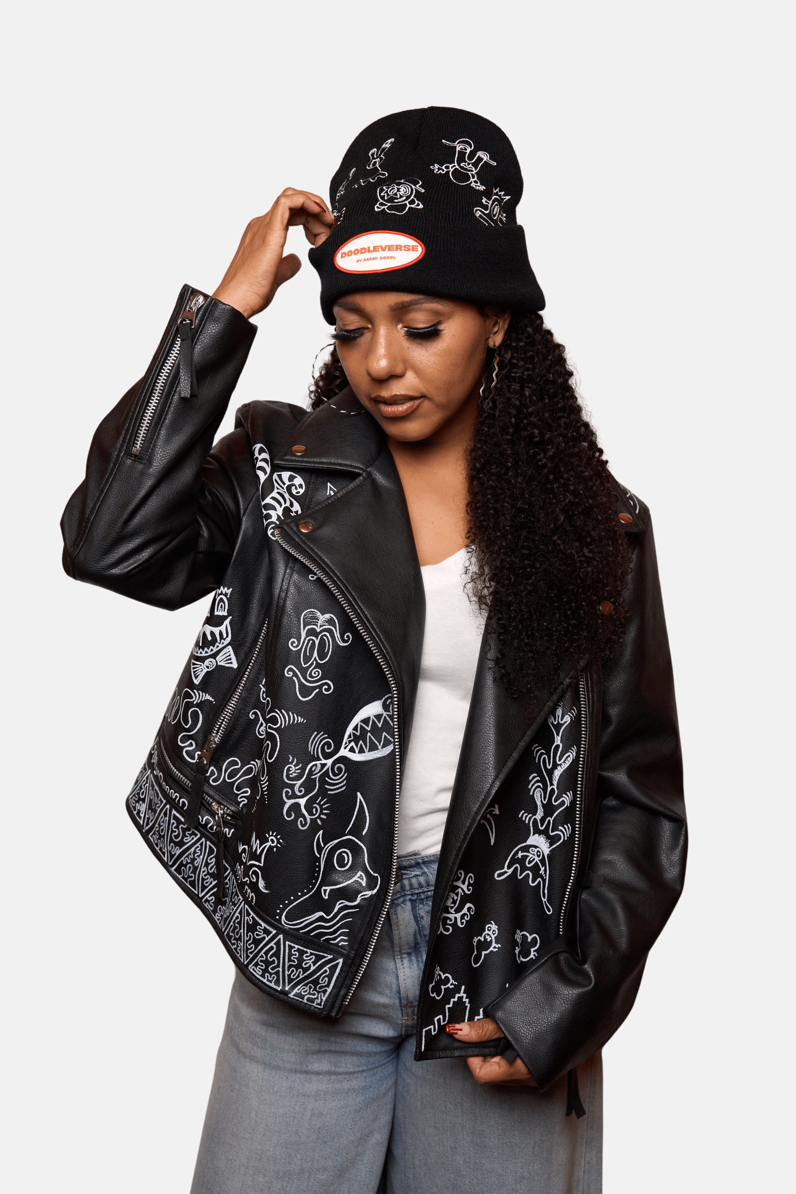 Doodleverse Jacket Doodle Leather Jacket