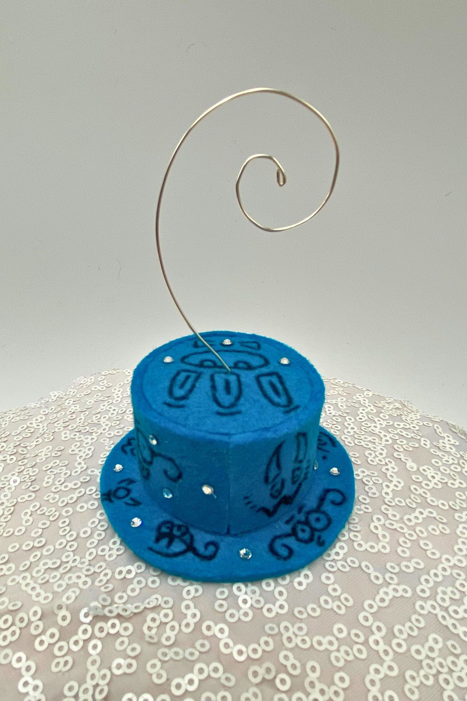 Doodleverse Ornament Blue Doodle Ornament in Blue