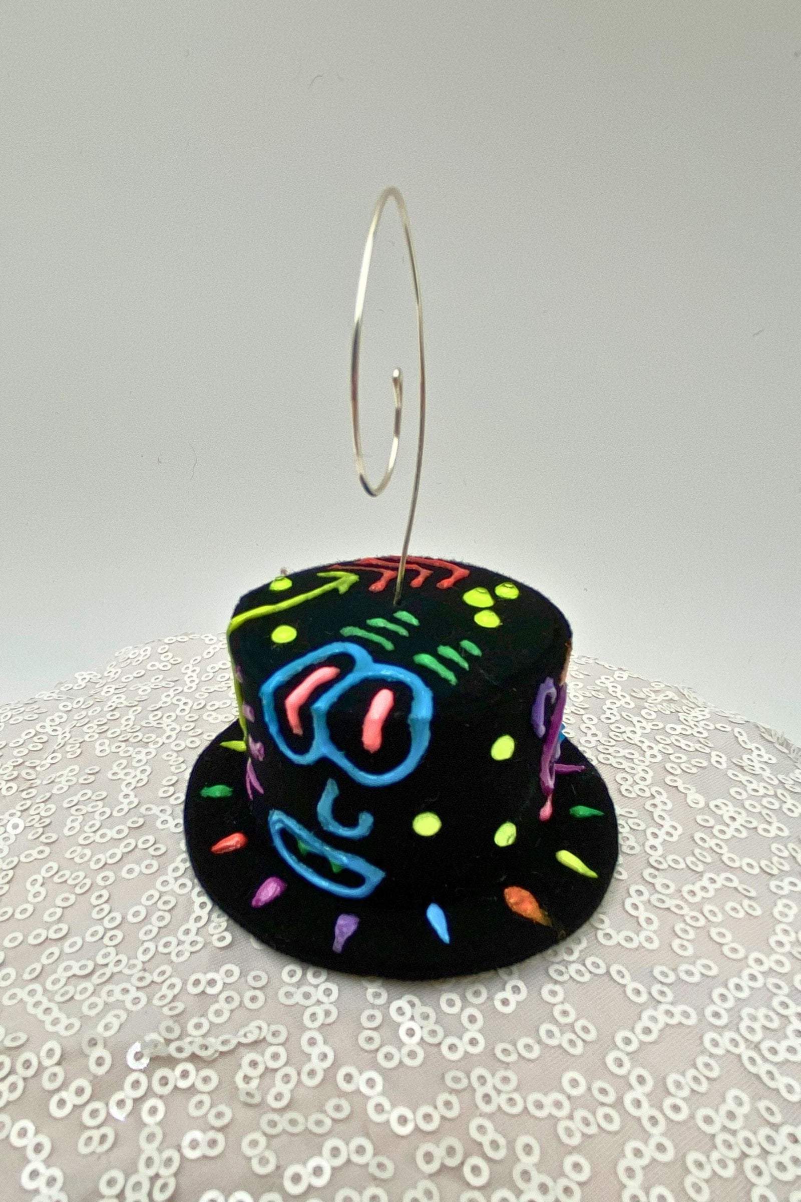 Doodleverse Ornament Doodle Ornament in Neon Night