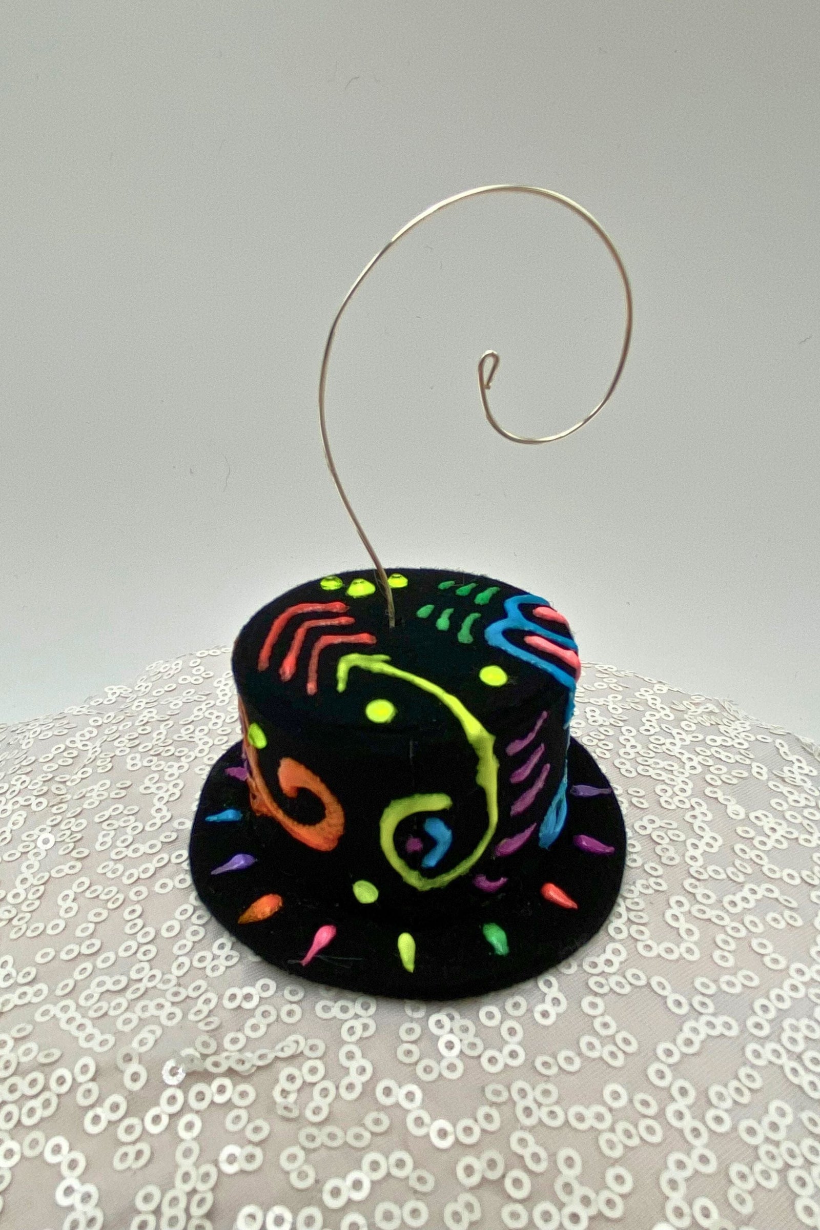 Doodleverse Ornament Doodle Ornament in Neon Night