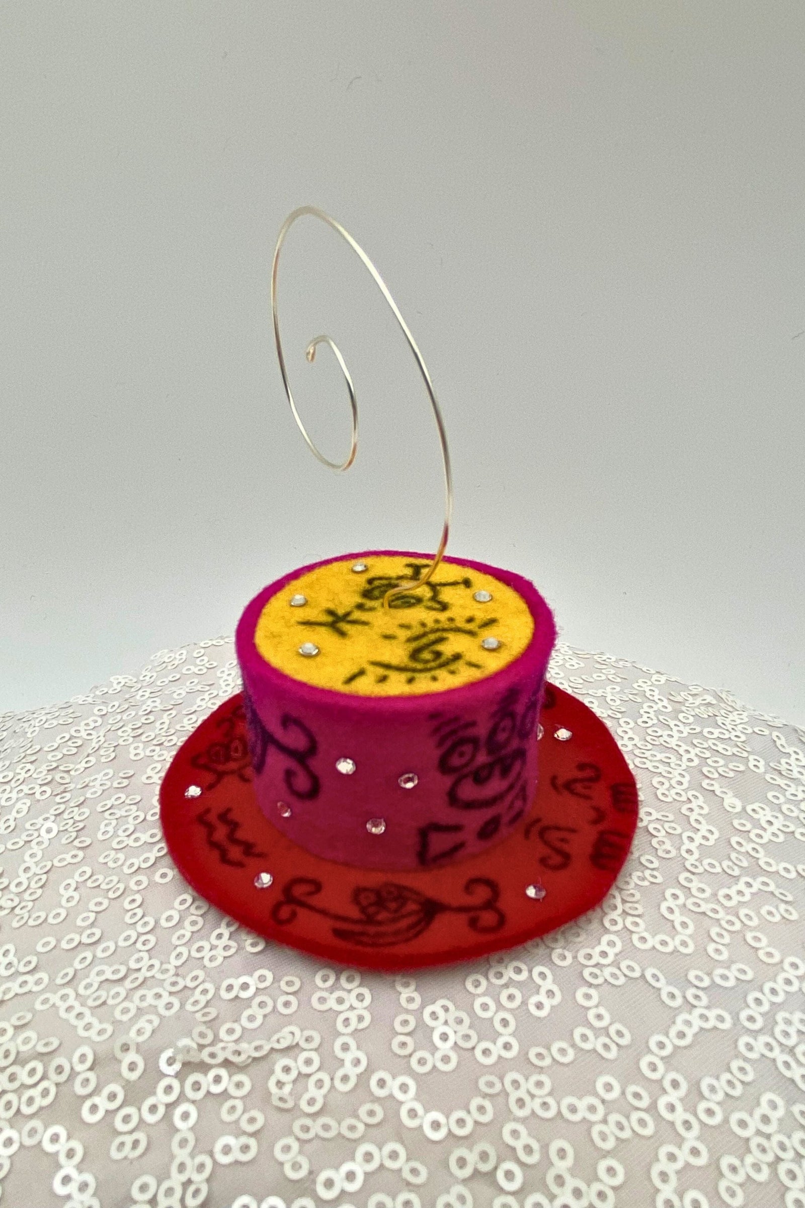 Doodleverse Ornament Doodle Ornament in Pink Sunset