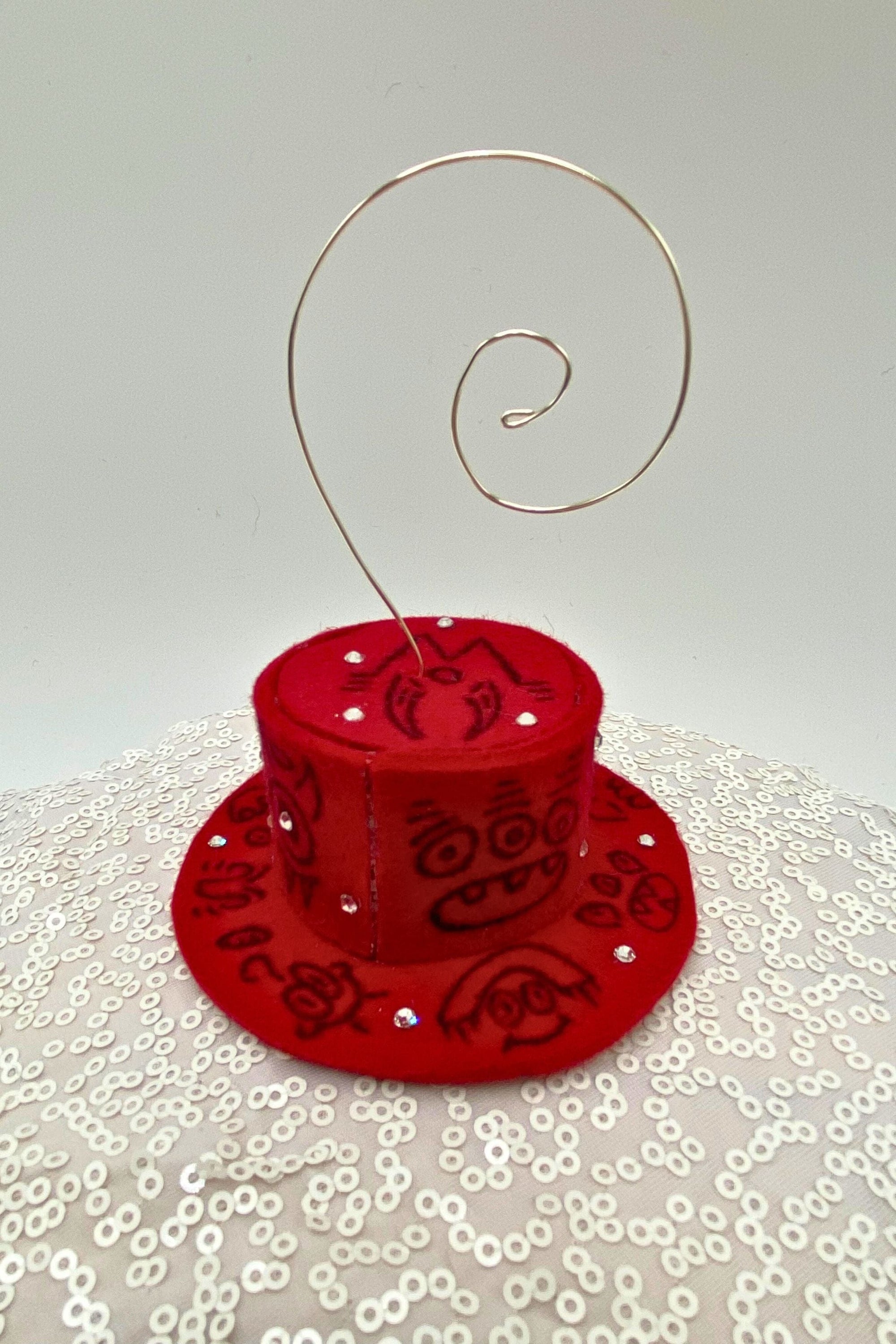 Doodleverse Ornament Red Doodle Ornament in Red