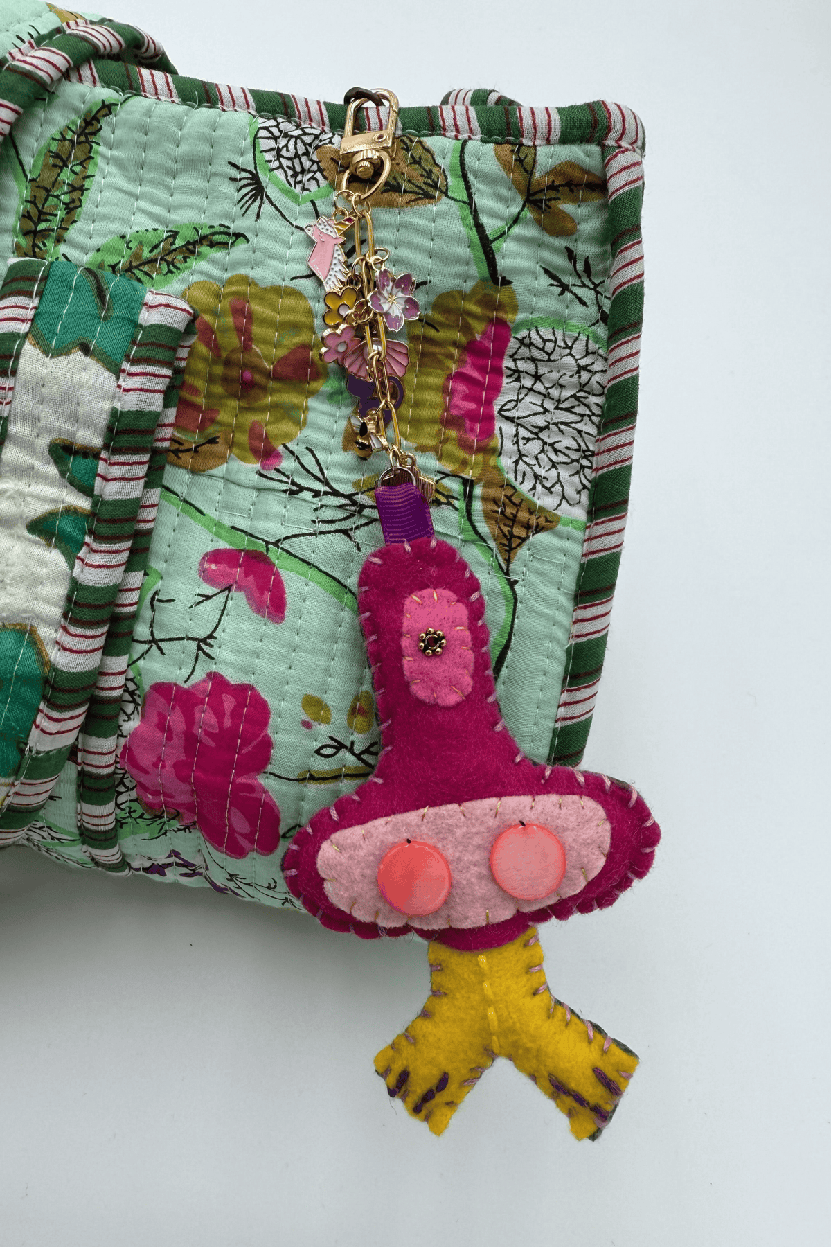 Doodleverse Pink Monster Ladoodle Keychain