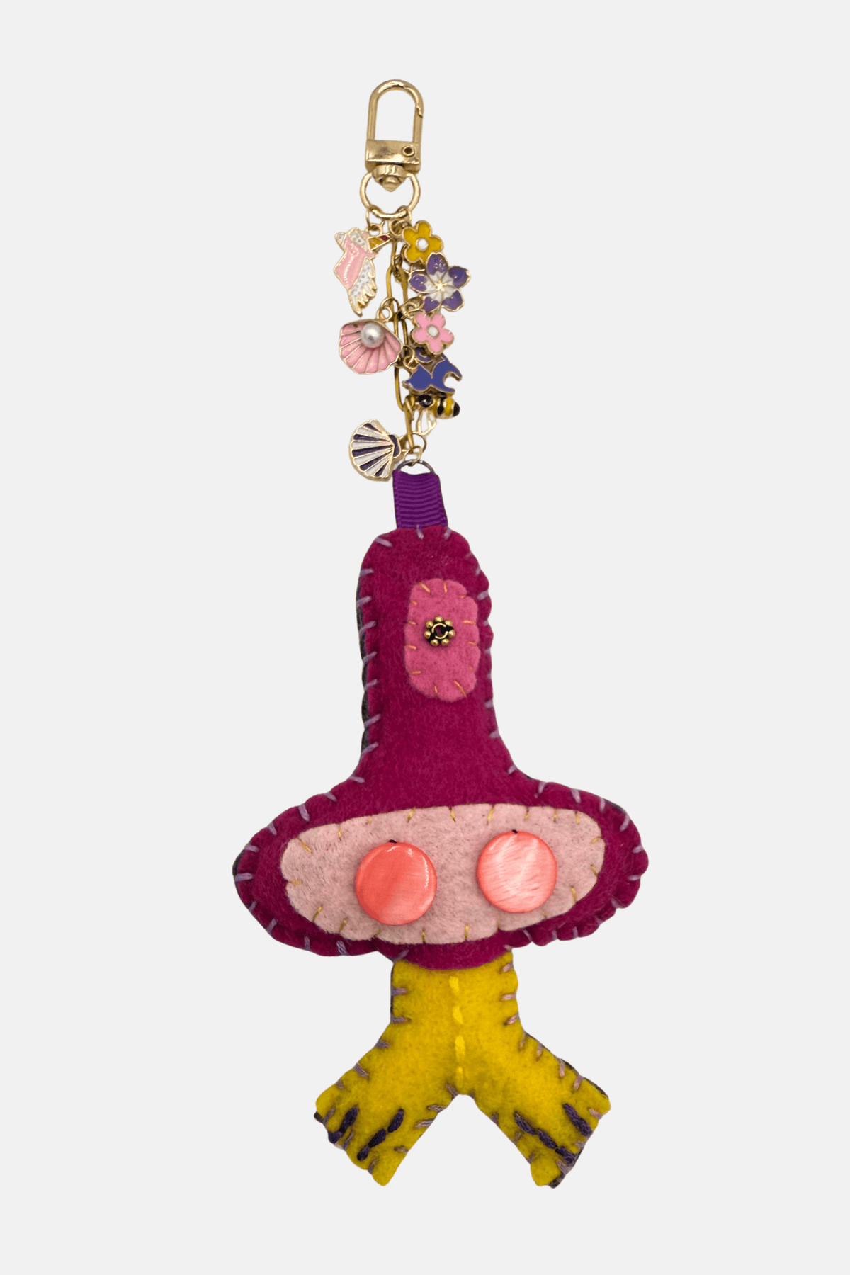 Doodleverse Pink Monster Ladoodle Keychain