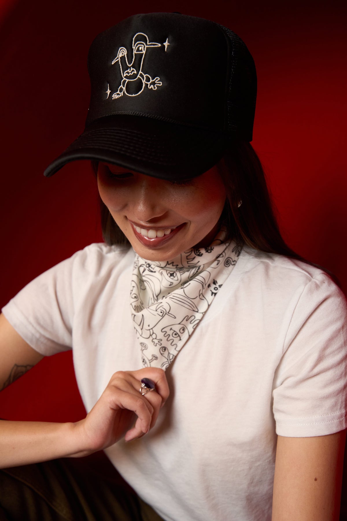 Doodleverse Trucker Hat Zadie Joel Trucker Hat