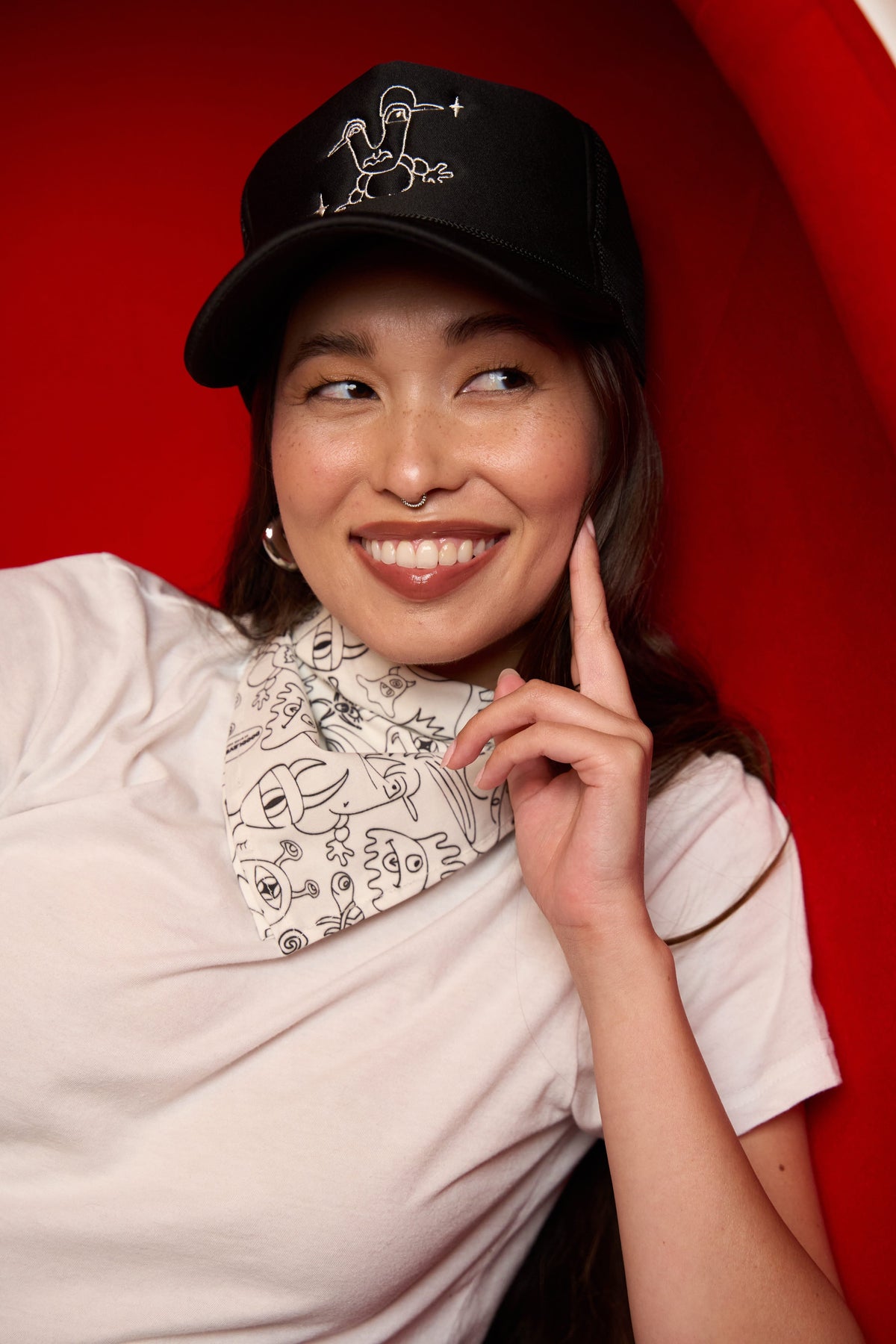 Doodleverse Trucker Hat Zadie Joel Trucker Hat